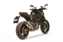 Escape REMUS Double MESH RACING para Ducati Monster Euro 5, acero inoxidable cepillado, SIN homologación CE