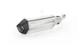 OKAMI Slip On (escape deportivo con tubo de conexión), acero inoxidable mate, SIN HOMOLOGACIÓN (CE)