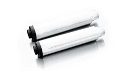 2 escapes CUSTOM de Ø 102 mm, sin catalizador, con tapas finales intercambiables, con sistema de sonido activado por CAN-BUS (ASC), acero inoxidable cromado, incluye homologación (CE).