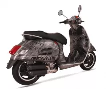 REMUS RSC DUAL FLOW Silenciador acero inoxidable negro GTS 125-250-300 ie Super de 05, EEC