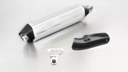 HEXACONE, slip on (silenciador) incl. Pantalla de protección térmica de carbono, acero inoxidable, EEC,
