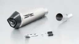 HYPERCONE, RACING slip on (silenciador con inserto de sonido extraíble) para Ducati Monster 797, titanio, 65 mm, sin homologación.