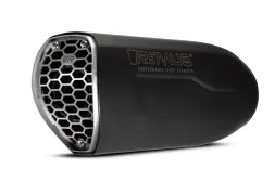 Silenciador Slip-On REMUS NXT (con inserto de sonido extraíble), acero inoxidable negro, SIN HOMOLOGACIÓN ECE.