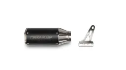 REMUS BoostR, Slip-on (escape deportivo), acero inoxidable negro, homologación CE